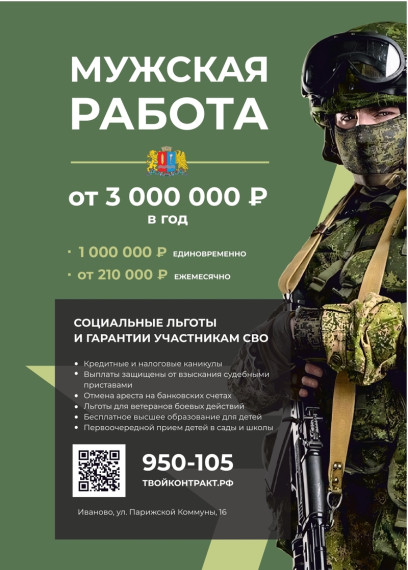 Комплекс мер поддержки контрактников и участников СВО в Ивановской области. Комплекс мер поддержки контрактников и участников СВО в Ивановской области.